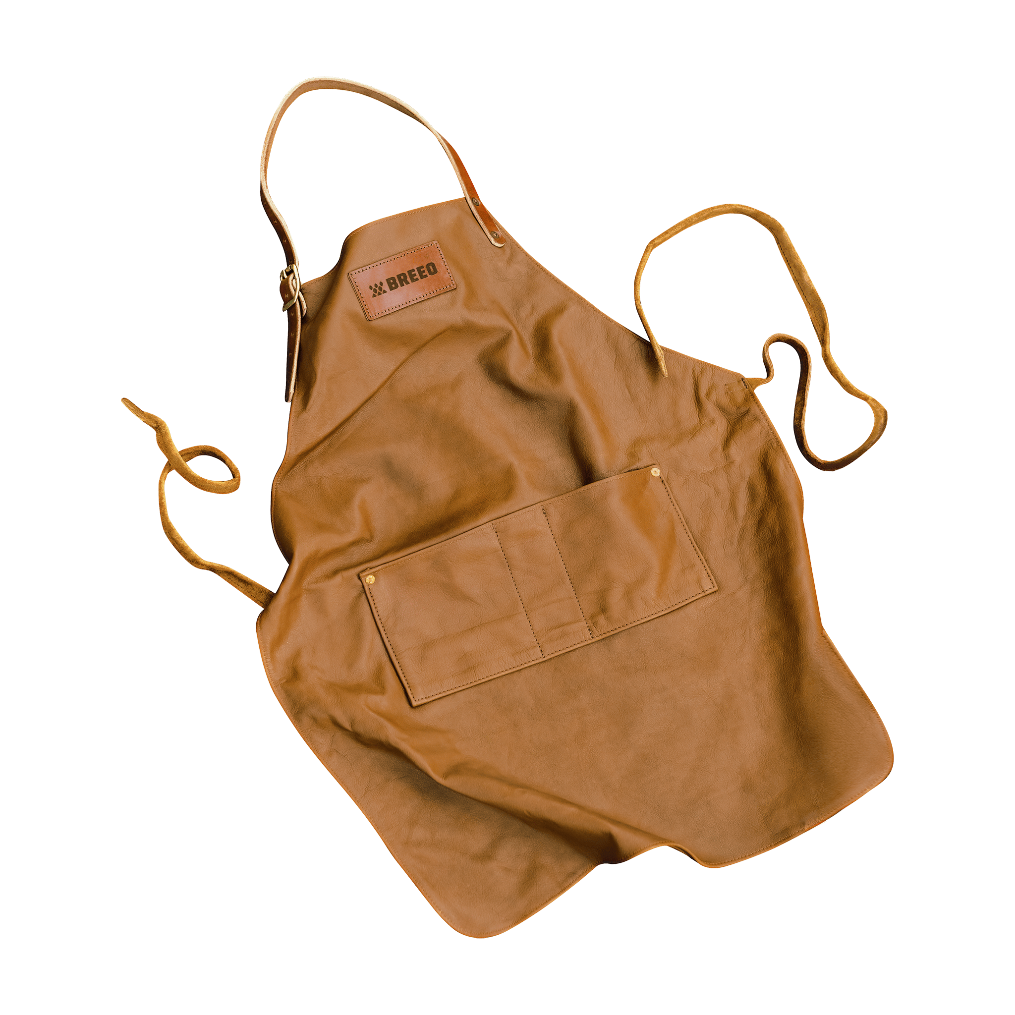 This is an image of the Breeo Leather Grilling Apron
