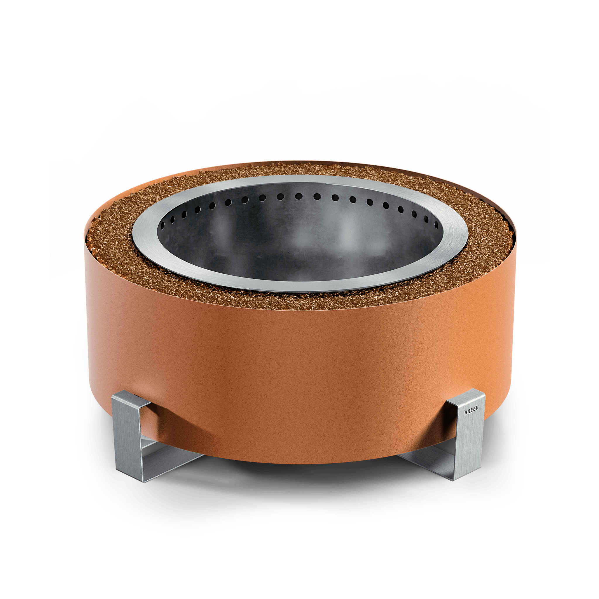 Breeo Luxeve - Earth Rust with Amber Glass